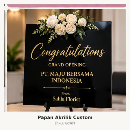 Papan Bunga Akrilik Kepulauan Tanimbar